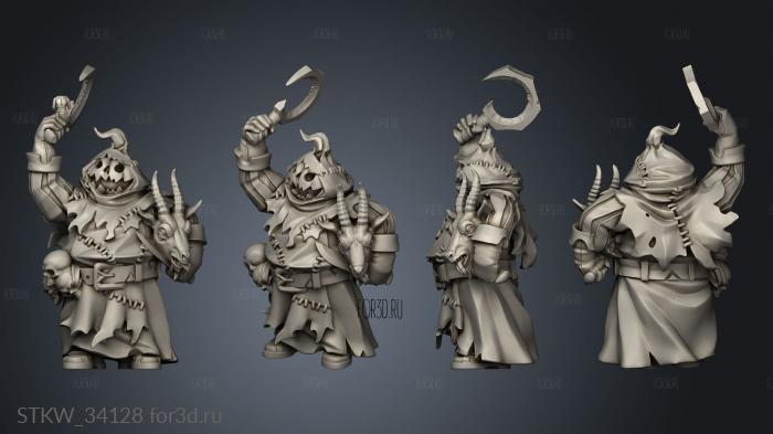 Scarecrow butcher stl model for CNC