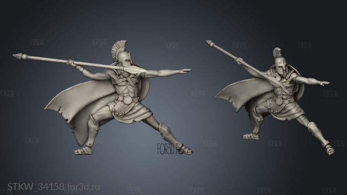 Greek leonidas stl model for CNC