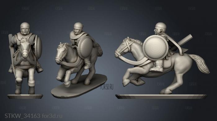 Heavy Cavalry stl model for CNC