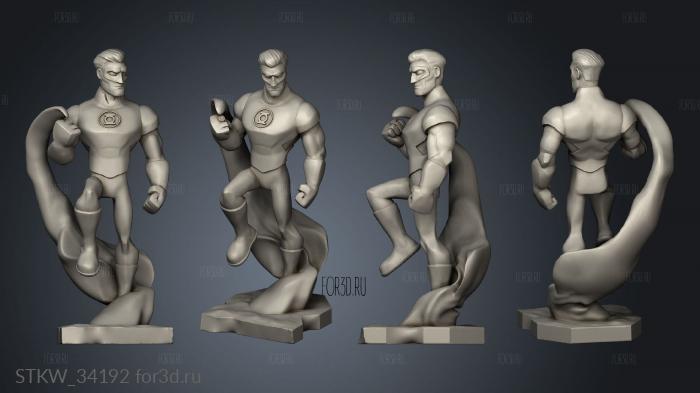 green lantern 3d stl модель для ЧПУ