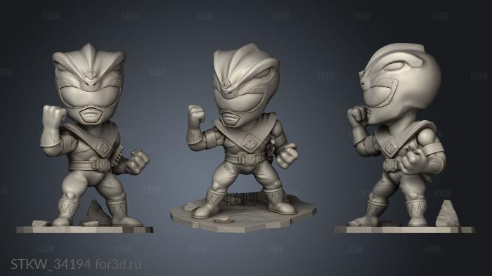 Green Ranger Chibi stl model for CNC