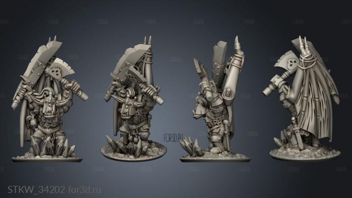 Orc Warboss 3d stl модель для ЧПУ