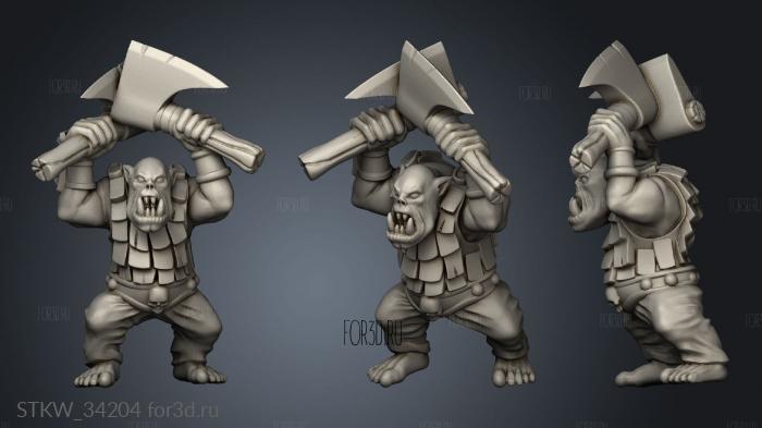 Orc Warrior 3d stl модель для ЧПУ