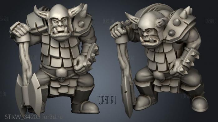 Orc Warrior 3d stl модель для ЧПУ