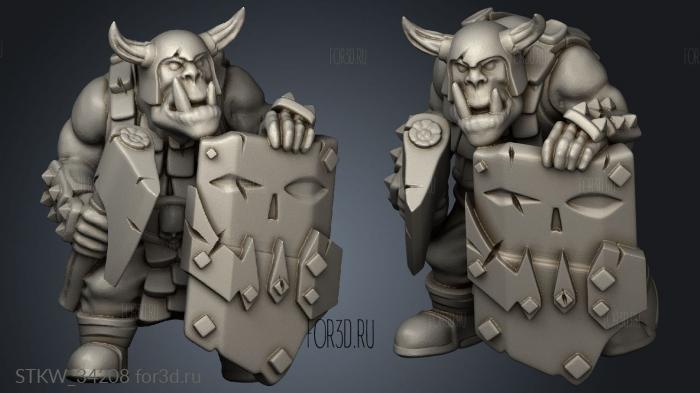 Orc Warrior 3d stl модель для ЧПУ