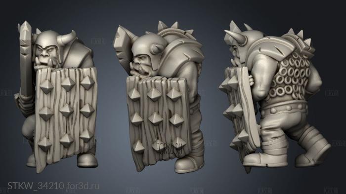 Orc Warrior 3d stl модель для ЧПУ