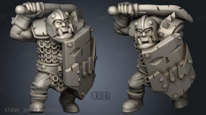 Orc Warrior 3d stl модель для ЧПУ