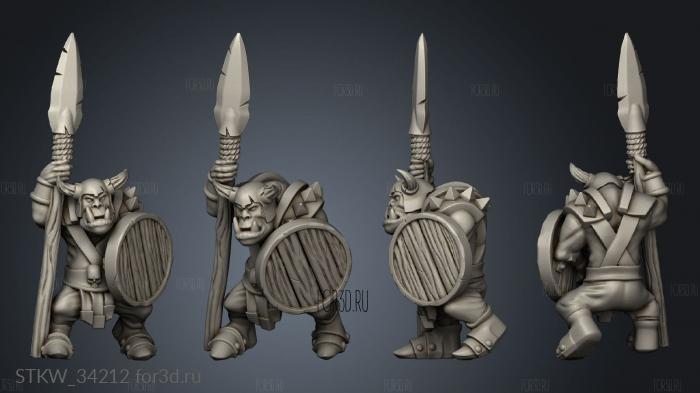 Orc Warrior 3d stl модель для ЧПУ