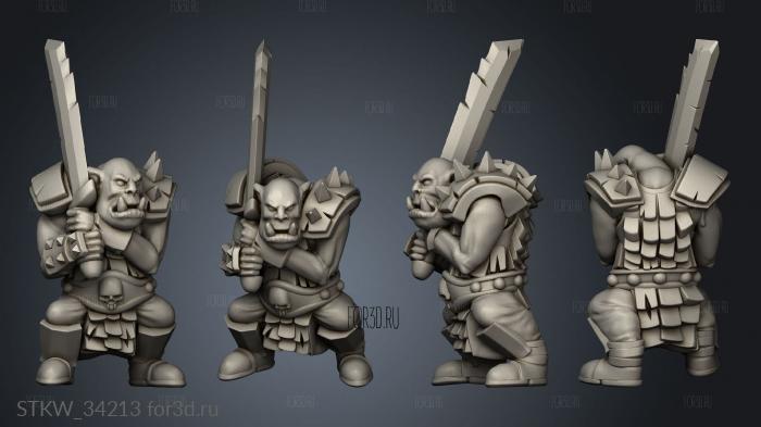 Orc Warrior 3d stl модель для ЧПУ