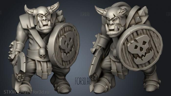 Orc Warrior 3d stl модель для ЧПУ