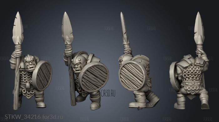 Orc Warrior 3d stl модель для ЧПУ