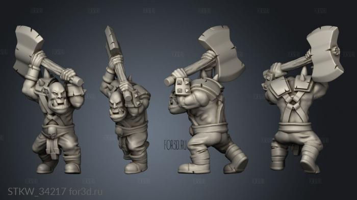 Orc Warrior 3d stl модель для ЧПУ