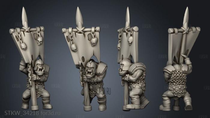 Orc Warrior 3d stl модель для ЧПУ