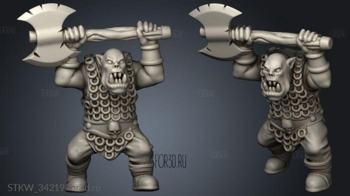 Orc Warrior 3d stl модель для ЧПУ