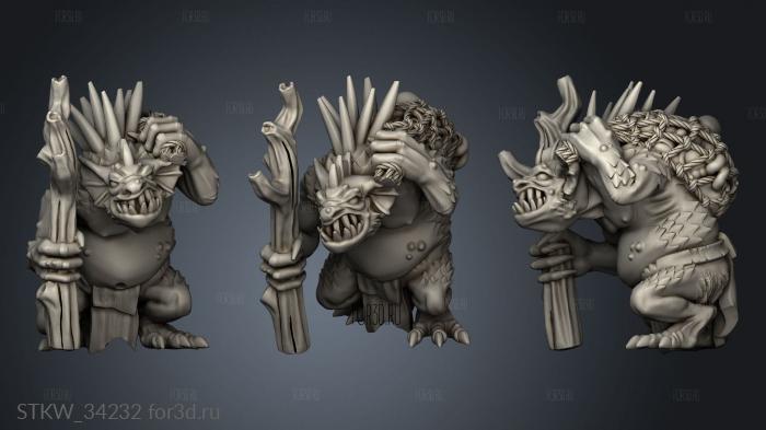 River Troll stl model for CNC