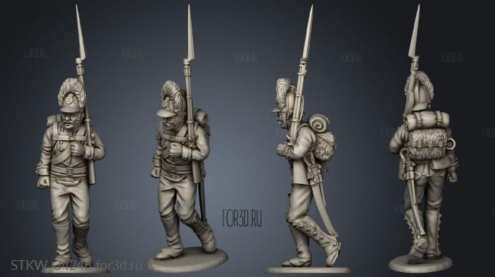 Grenadiers stl model for CNC