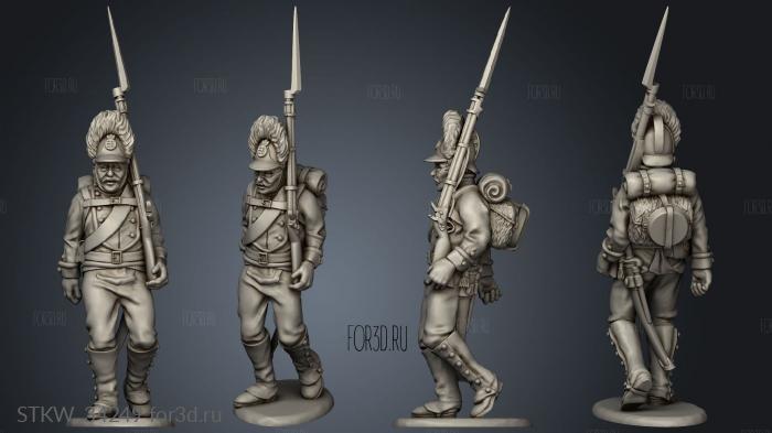 Grenadiers stl model for CNC