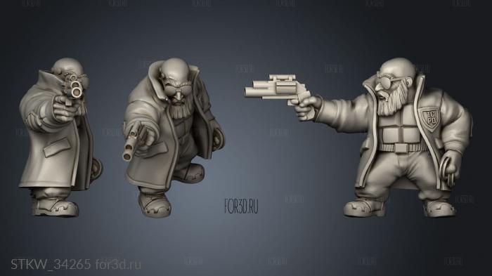 Cyberpunk harry stone stl model for CNC