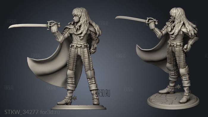 Griffith from Berserk stl model for CNC