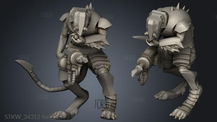 Claw Heavy stl model for CNC