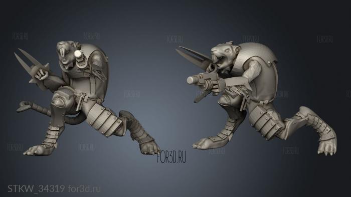 Claw Melee stl model for CNC