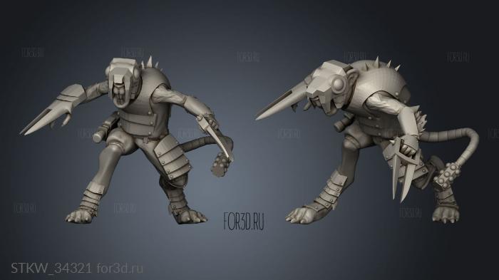 Claw Melee stl model for CNC