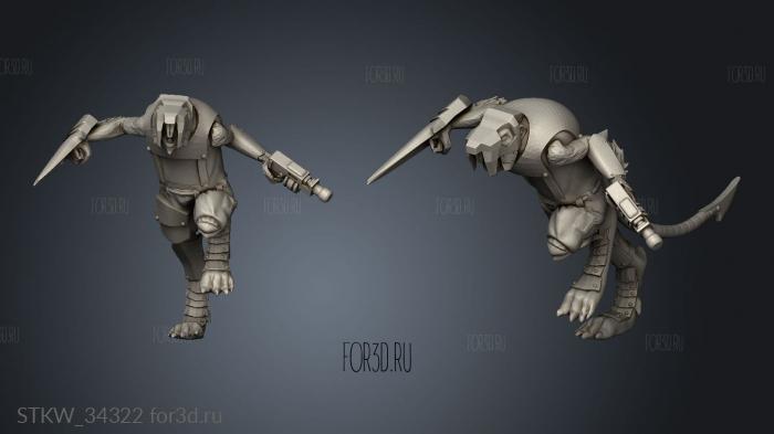Claw Melee stl model for CNC