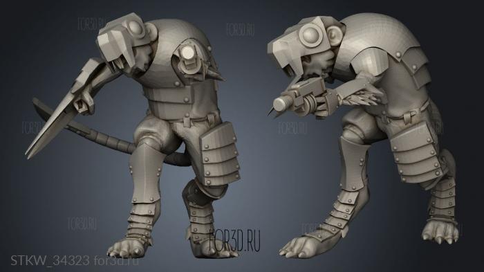 Claw Melee stl model for CNC