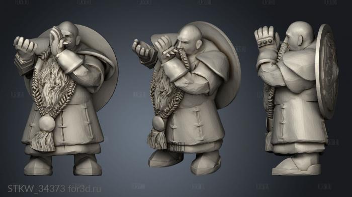 Grudge Bearer enano 3d stl модель для ЧПУ