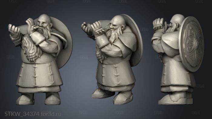 Grudge Bearer enano 3d stl модель для ЧПУ