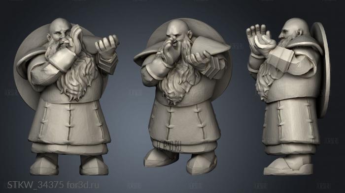 Grudge Bearer enano 3d stl модель для ЧПУ