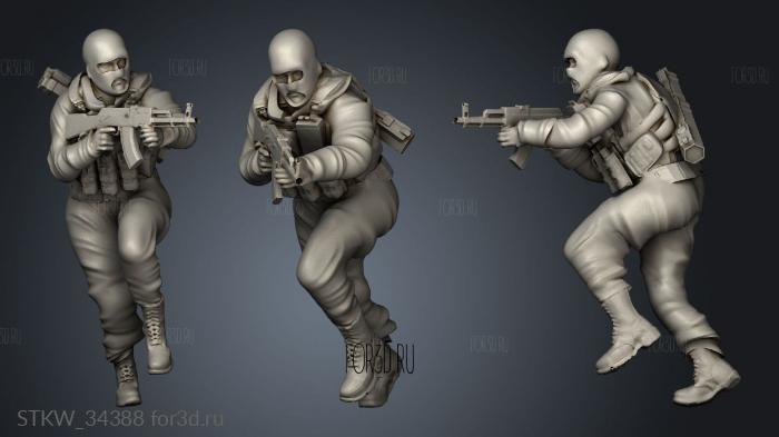 Grunt Level Insurgents Goon AT stl model for CNC