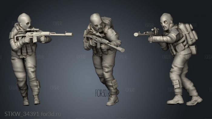 Grunt Level Insurgents Goon marksman 3d stl модель для ЧПУ