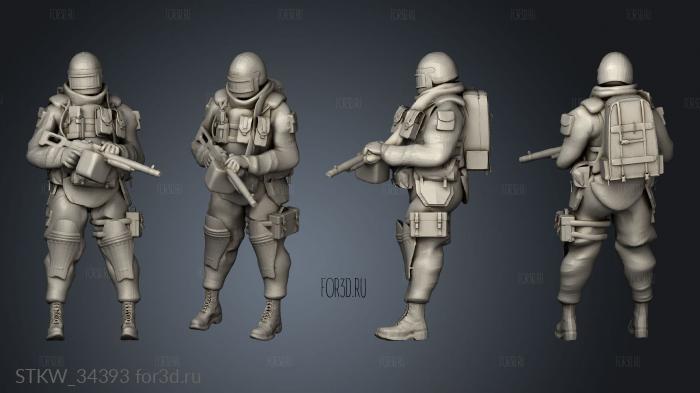 Grunt Level Insurgents PKM Goon stl model for CNC