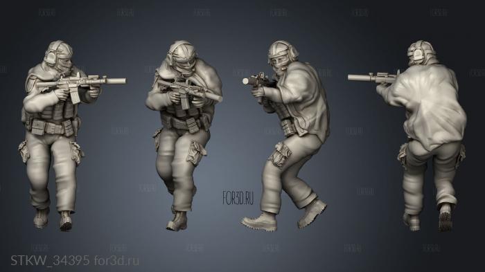 Grunt Level Looking 3d stl модель для ЧПУ