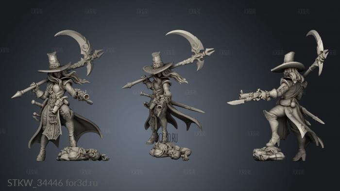 Guild Monster Hunters Wilhelmina Hellsing the Scythe Retribution stl model for CNC