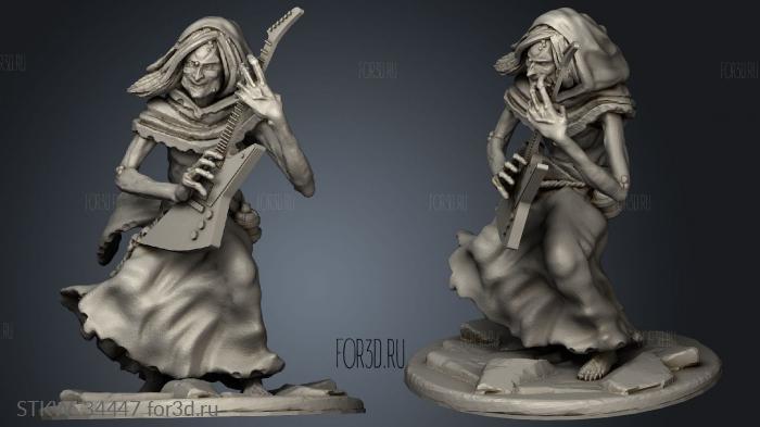 Guitarist Hag stl model for CNC