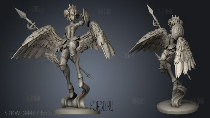 Gwendolyn Azerama stl model for CNC