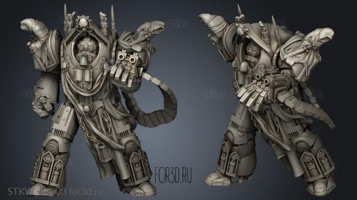 Hades Legion Heresy HLT Big Bot dredd stl model for CNC