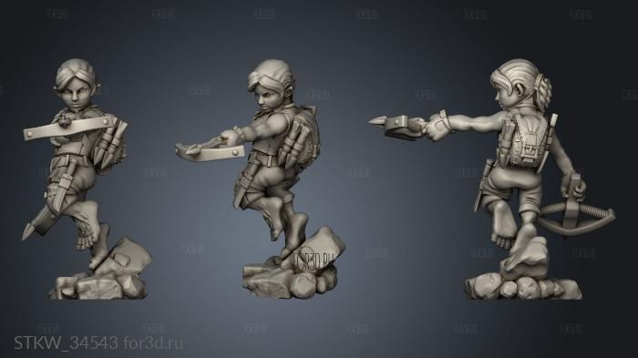 Archeologist Female stl model for CNC