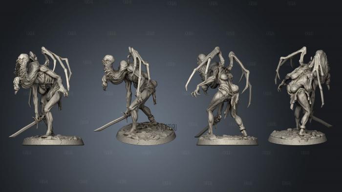 Bloodfiends Armed base 003 stl model for CNC
