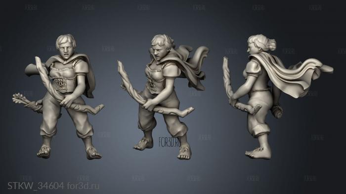 Half Men Archers arquera 3d stl модель для ЧПУ