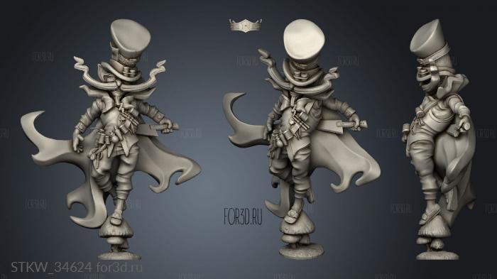 Halloween Dark Fairy Tales The Mad Hatter stl model for CNC