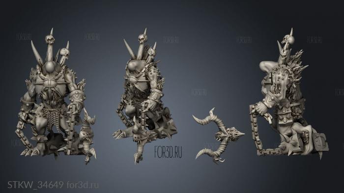 harbingers wrath stl model for CNC