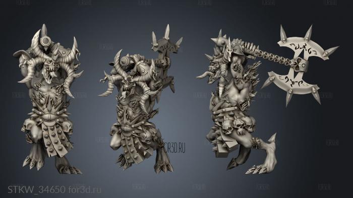 harbingers wrath stl model for CNC