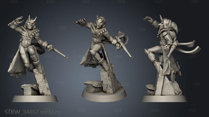 harlequin solo male female 3d stl модель для ЧПУ