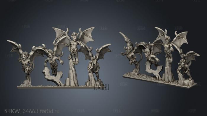 harpies stl model for CNC