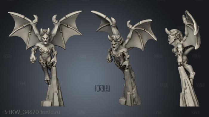 harpy 3d stl модель для ЧПУ