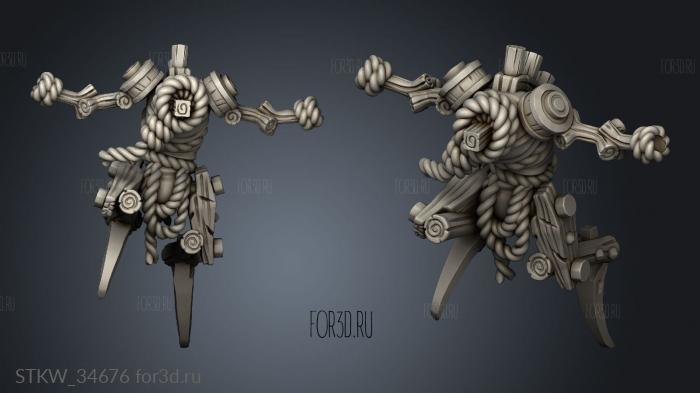 frightener bodies Scarecrow modular stl model for CNC