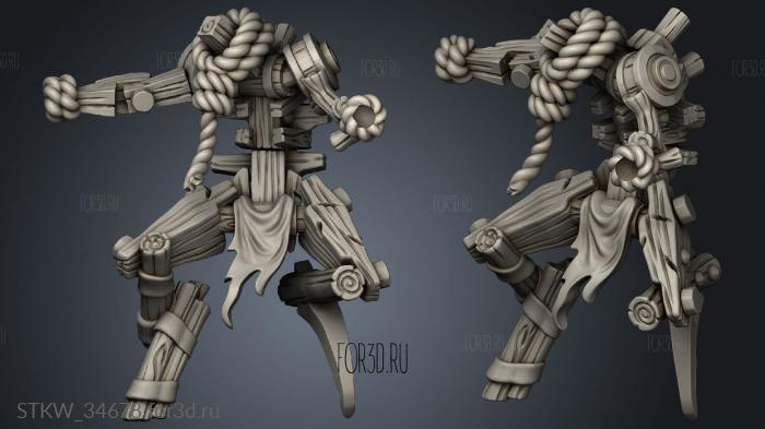 frightener bodies Scarecrow modular stl model for CNC